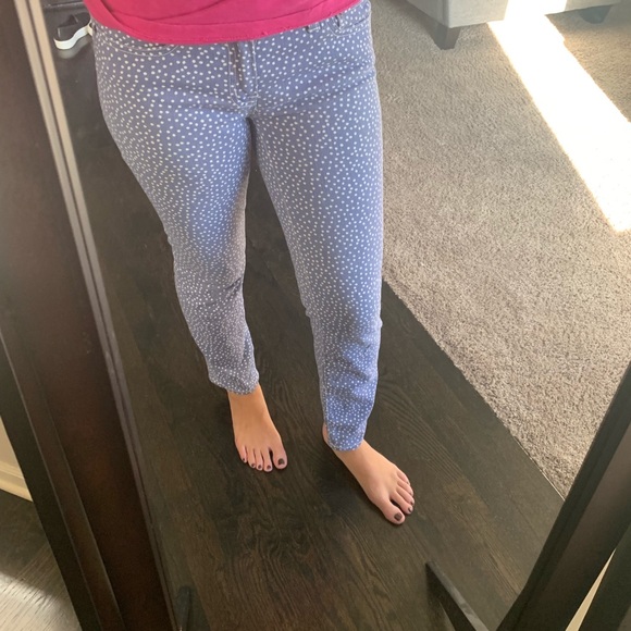 J.Crew Polka Dot Toothpick Jean. Size 27. Worn 2x - Picture 1 of 5